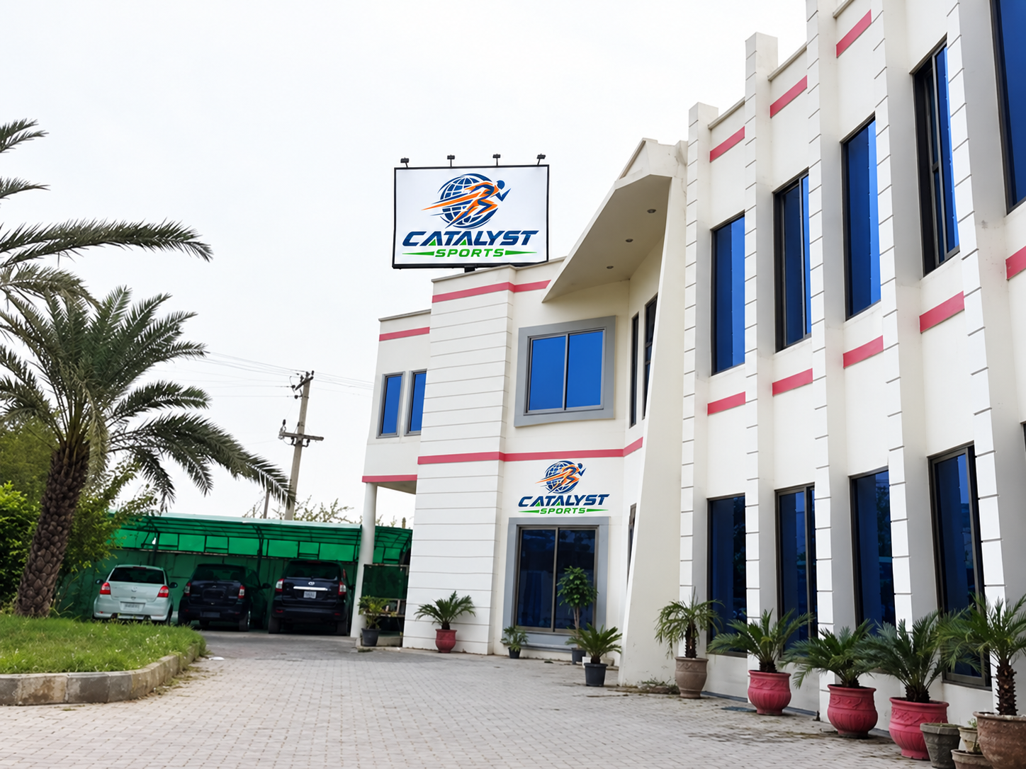 Catalyst Sports building exterior in Sialkot
